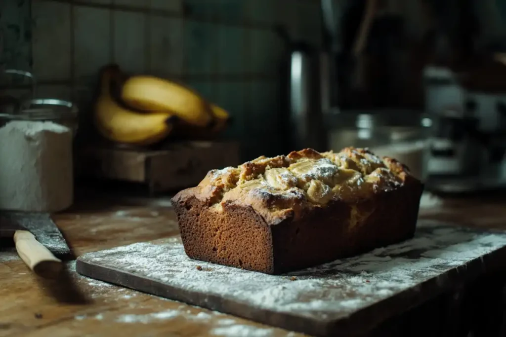 4 ingredient banana bread