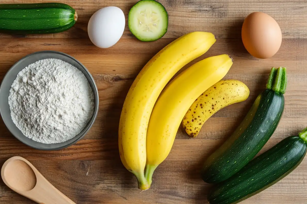 Banana Zucchini Bread Ingredients