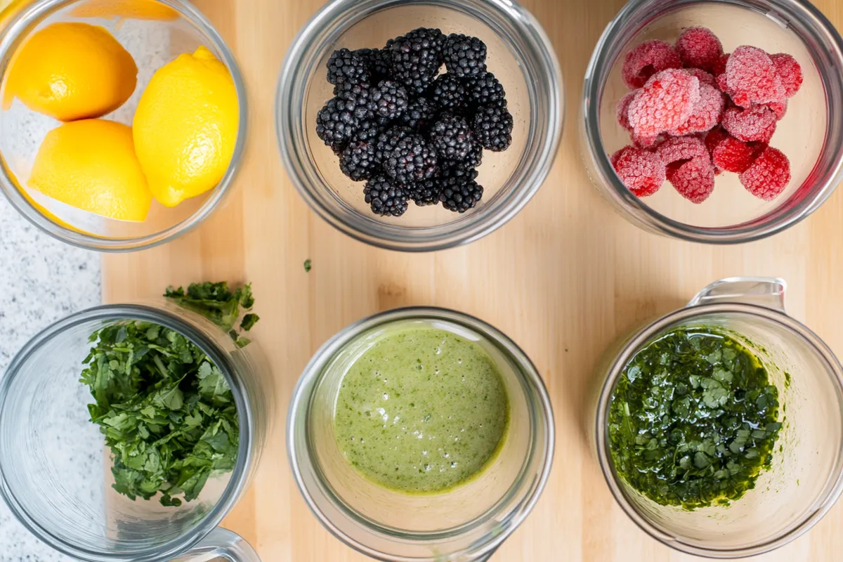 Blending heavy metal detox smoothie