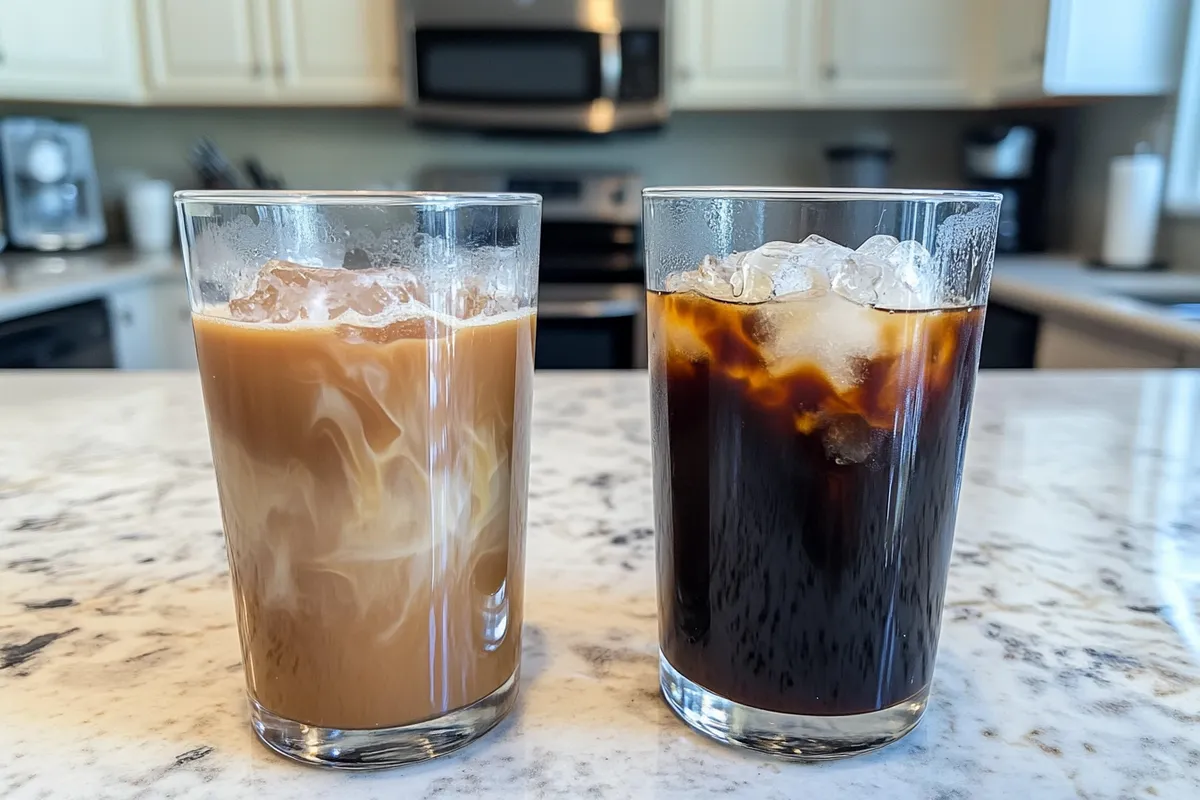 Cold brew vs iced coffee Dunkin' comparison