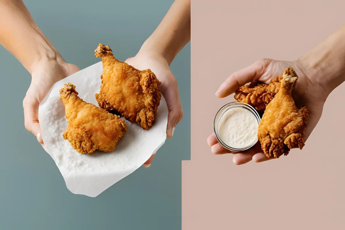 Do you use cornstarch or flour to fry chicken? perf