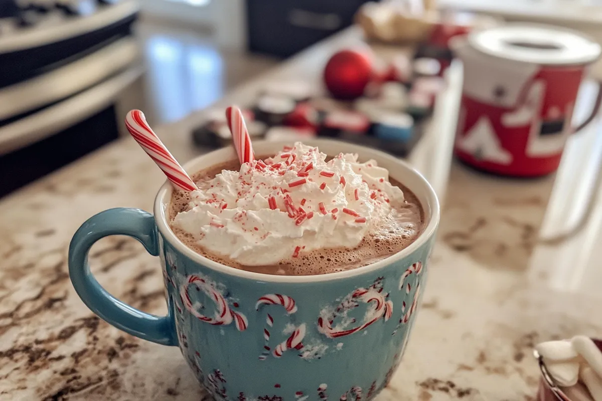 Peppermint hot chocolate