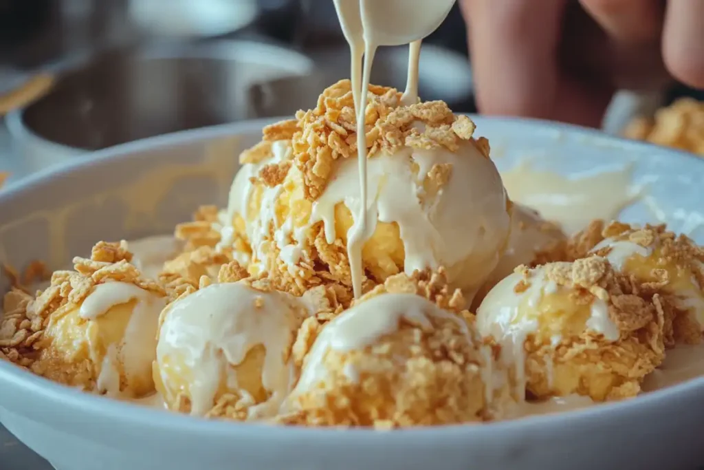 Fried chicken ice cream