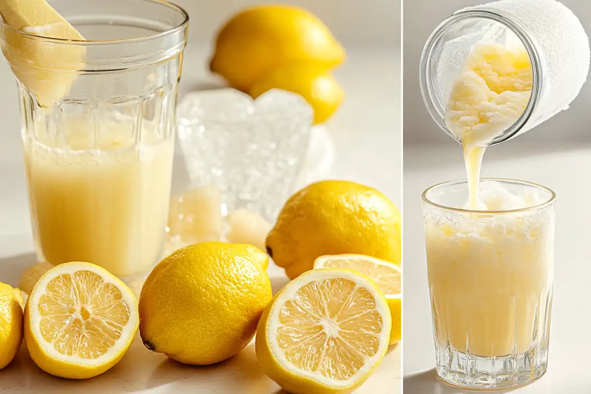 Frozen lemonade preparation