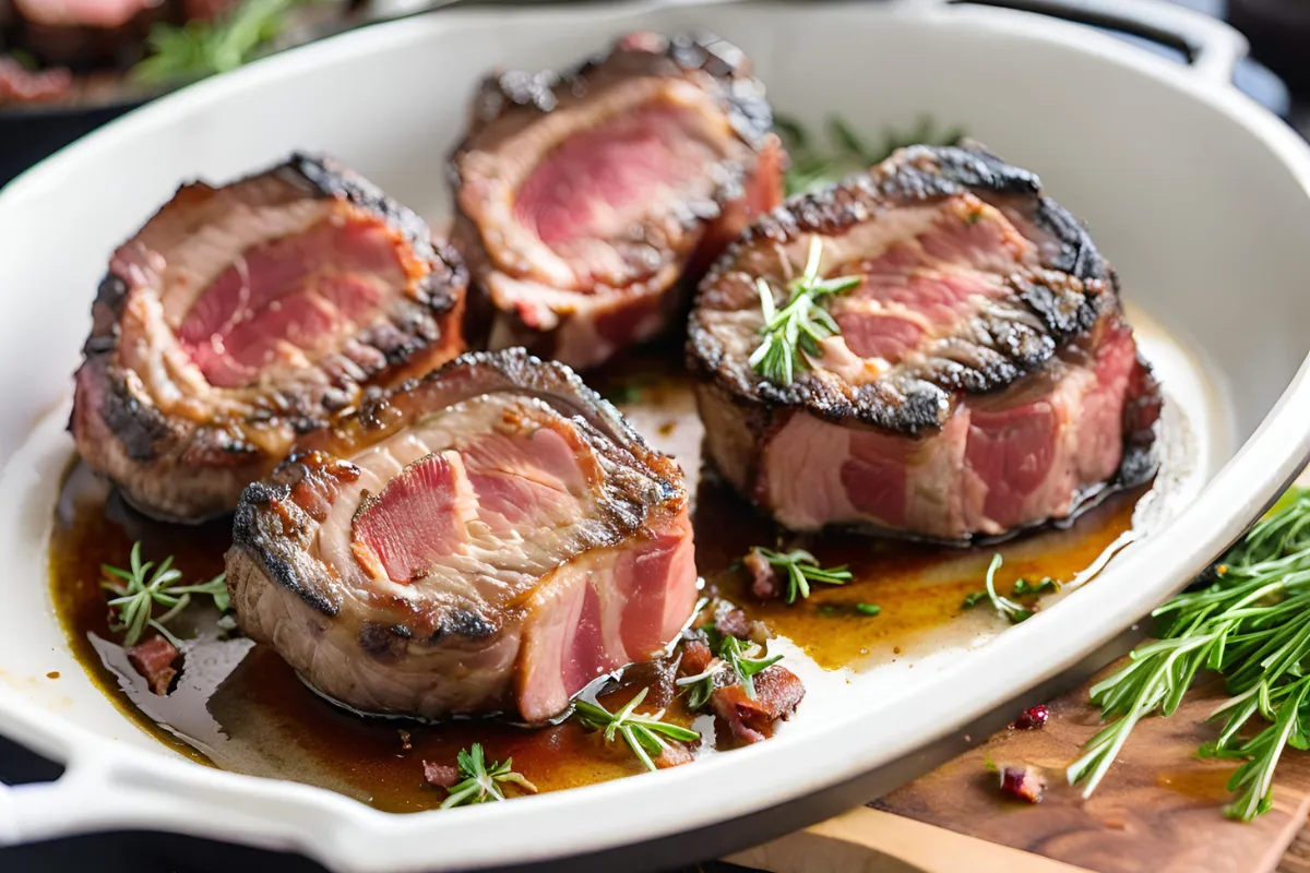 How to cook omaha steak bacon wrapped filet mignons serving