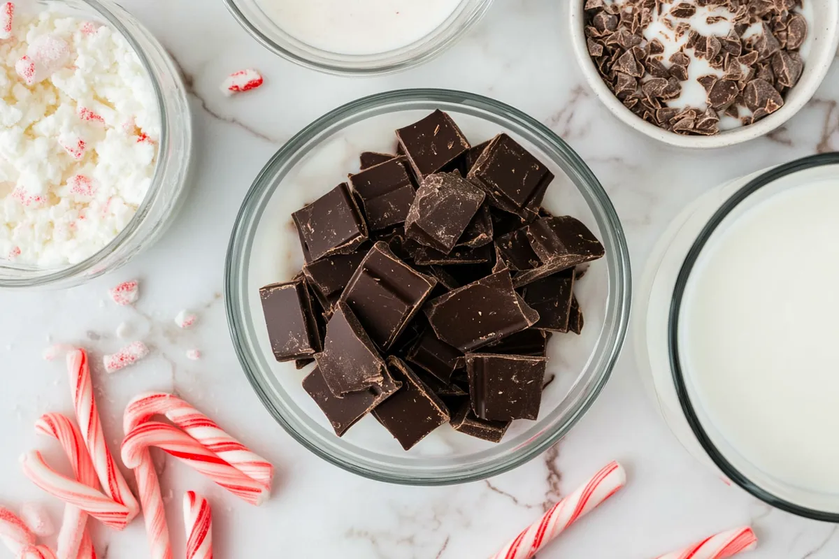 Ingredients that make the best peppermint hot chocolate