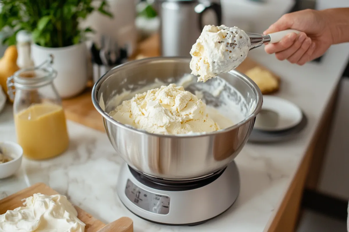 Ninja Creami making milk tea ice cream