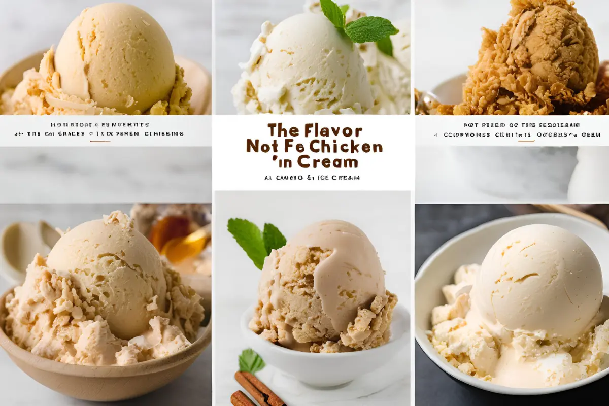 What does not fried chicken ice cream taste like (tastiing)