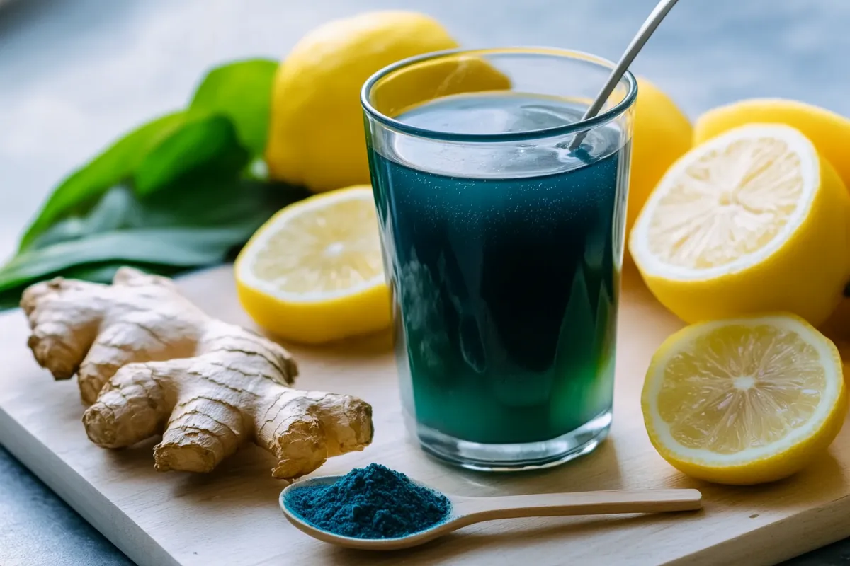 What is blue lemonade made of health