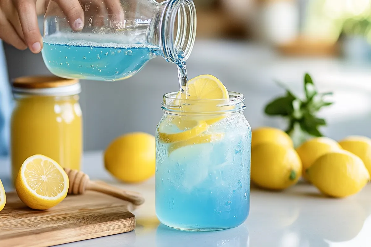 What is blue lemonade made of making