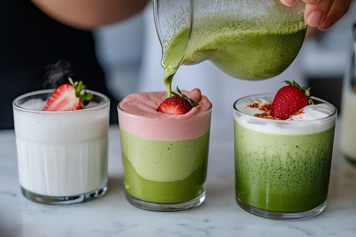 Strawberry Matcha Variations