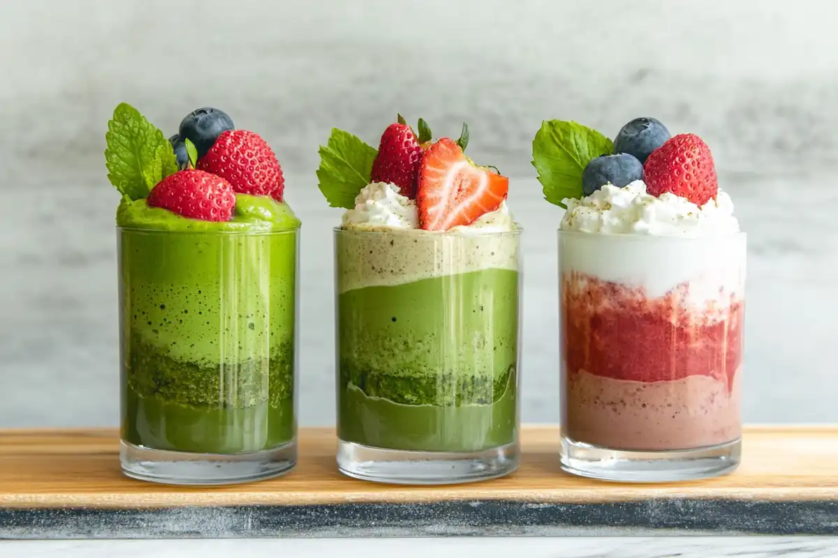 Customer created strawberry matcha recipes