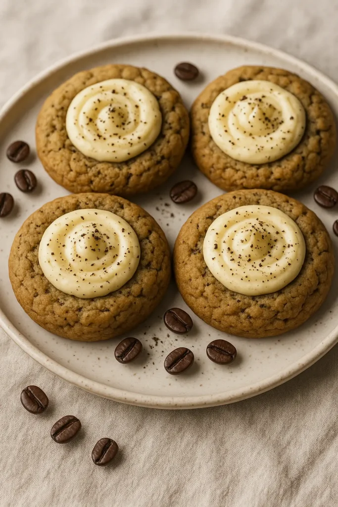 Coffee Cheesecake Cookies