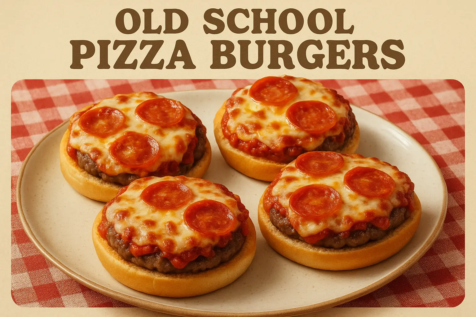 Old School Pizza Burgers
